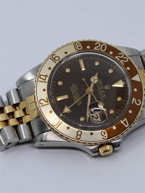 rolex gmt 16753 nipple dial|Rolex root beer model 16753.